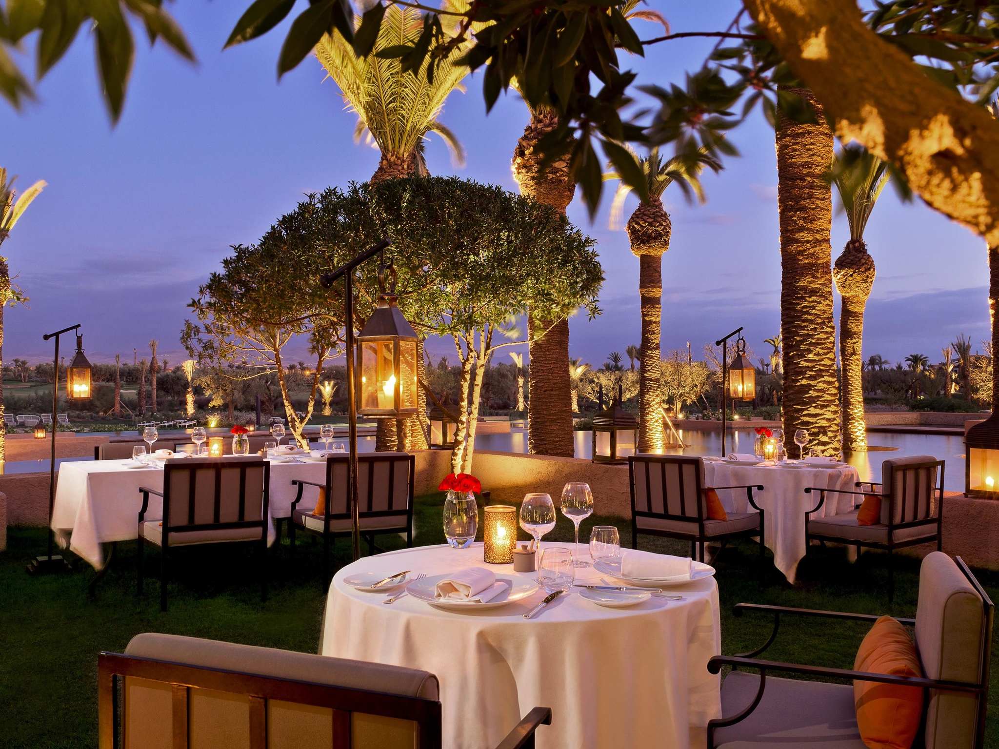 Villa De Luxe Royal Palm Marrakech Restaurant Privé - Crédit photo : https://royalpalmmarrakech.com/